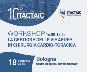 WORKSHOP ITACTAIC - LA GESTIONE DELLE VIE AEREE IN CHIRURGIA CARDIO-TORACICA