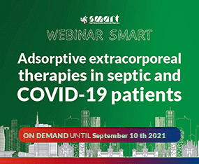SMART WEBINAR<br>Adsorptive Extracorporeal Therapies in Septic and COVID-19 Patients<br>On Demand Until Sept 10, 2021